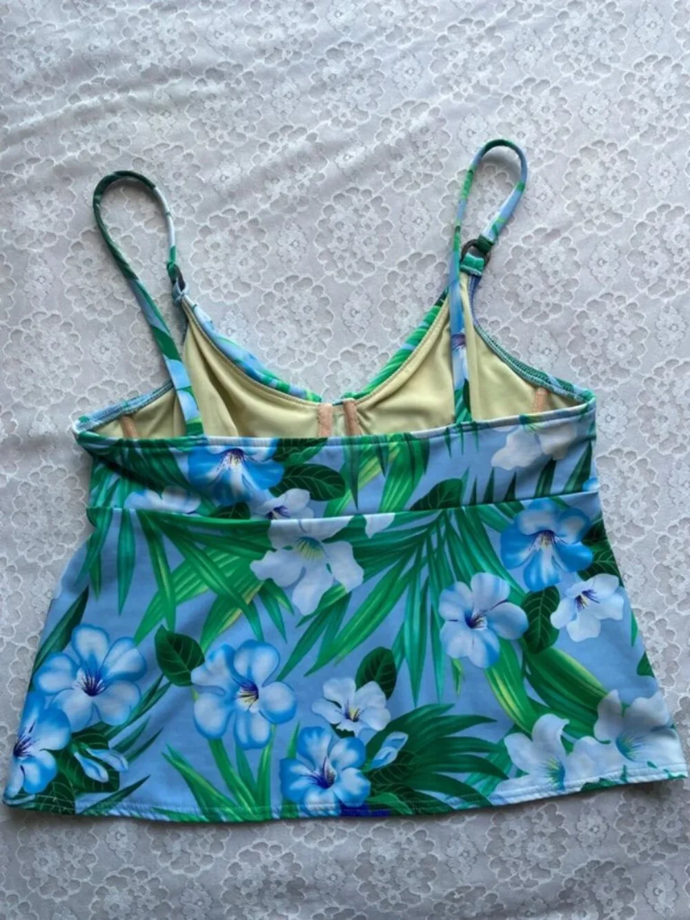 blue green tankini